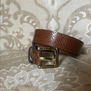 Brown Snake Skin Belt